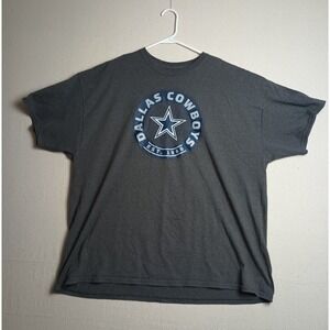NFL Dallas Cowboys T-Shirt Football Graphic‎ Tee Mens Gray Size XXL Short Sleeve